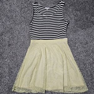 Striped & Lace Dress